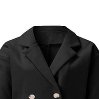 Секси танцово дами палто с дълъг ръкав яке двубой с мода модна мода за овладяване зимни тренч палта черни 3xl