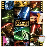 Междузвездни войни: Клоничните войни - Плакат за стена на мрежата, 22.375 34