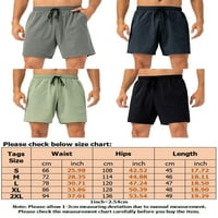 Lumento Men Summer Lounge Workout Mini панталони Небрежни дъна за теглене Класически прилепнали бързи сухи къси панталони с джобове