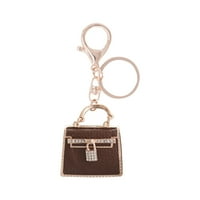 Разчистване бижута под $ Verpetridure Creative Leather Bag Keychain Персонализирана метална кола висулка малък подарък