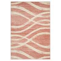 Adirondack Isidor Geometric Area Rug, Rose Cream, 8 '10'