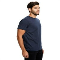 Мъжки, направени в САЩ с къс ръкав тениска тъмносин m