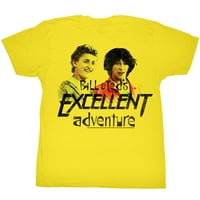 Bill & Teds Отлично приключение Scifi Comedy Movie Vintage Style Logo Adult Tshirt