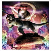 Джеймс Букър - зъл котешки динозавър на тако стенен плакат, 14.725 22.375 рамки