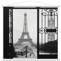 Айфеловата кула - Плакат за стена на портата с бутални щифтове, 14.725 22.375