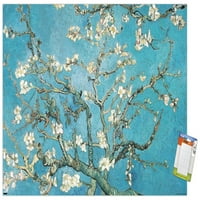 Бадемови клони в цъфтеж от Vincent van Gogh Wall Poster, 14.725 22.375