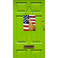 Каролински съкровища ЛХ9025ДС САЩ американски флаг с голяма датска стена или врата висящи щампи, 12х16, Многоцветен