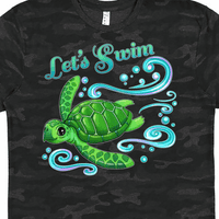Inktastic Lets Flow- сладка тениска на морската костенурка
