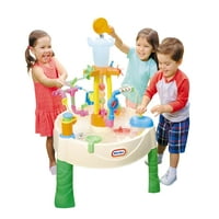 Малка чешмяна водна маса с тръби, комплект аксесоари за кула и водопад, Открит комплект играчки за играчки за малки деца деца момчета момичета на възраст 4 + години