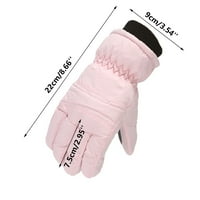OVTICZA топла ръкавица за деца зимна ски деца 6y-16y водоустойчива снежни момчета момичета термични ръкавици лилаво