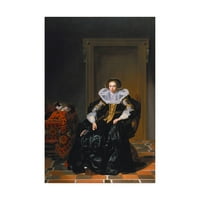 Търговски марки изобразително изкуство 'портрет на дама' платно изкуство от Томас де Кайзер