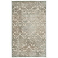 Paradise Nancy Damask Floral Area Rug, Cream Slate Blue, 2'7 4 '