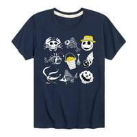Кошмарът преди Коледа - плажен екипаж - Графична тениска с малко дете и младежки