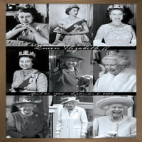 Кралица Елизабет II - Плакат за стена на мрежата, 14.725 22.375 рамки