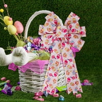 Великденският венец Великден зайче венец лък Великден декорация пролетни изумоя