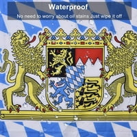 Немска октоберфест декорация Синя и бяла карирана покривка