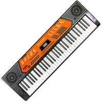 Клавиатурен комплект Rockjam 61-Key с стойка, пейка, музикална стойка, слушалки, стикери и уроци по пиано нотка