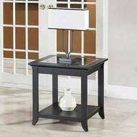 Techcraft End Table Black Finish