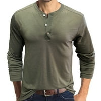 Мъже с дълъг ръкав Beefy Muscle Basic Solid Pure Color Blouse Tey Tight Men's Longlaved Tops Holiday Clearance