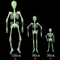 Домашна декорация скелет декорация парти светещ човешки реквизит на открито, окачен ни домашен декор