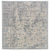 Александър декоративни пастелни килим, небесно синьо слонова кост пясък, 8 фута 11 фута площ килим