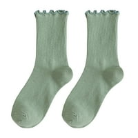 Hcfuz Winter Mid Tube чорапи двойка поддържайте топло трептене шик дишащи жени зимни чорапи