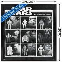 Star Wars: Saga - Action Figures Wall Poster, 22.375 34