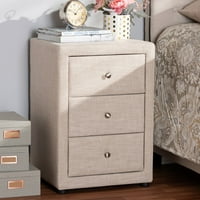 Baxton Studio Tessa Modern and Contemporary Beige Fabric Тапициран 3-чекмедже