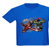 Cafepress - Avengers Group Kids Dark Thrish - Kids Dark T -Shirt
