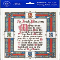 Hirten Irish Blessing Framing Print Wall Art Décor, среден, набор от щампи