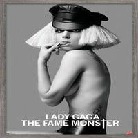 Лейди Гага - Плакат за стена на чудовища с дървена магнитна рамка, 22.375 34