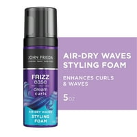 John Frieda Anti Frizz, Frizz LASE Dream Curls Air Dry Waves Styling Foam, Fl oz