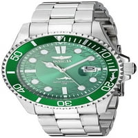 Invicta Pro Diver Мъжки часовник за неръждаема стомана Зелен циферблат