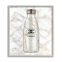 Спила промишленост Glam Bottle Fashion Water Bottle над мраморна сива рамка, 14, дизайн от Ziwei Li