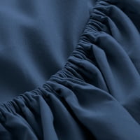 Голо Начало микрофибър 7 части Тъмно синьо и тъмно синьо легло в чанта, пълна