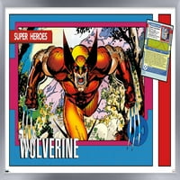 Marvel Trading Cards - Wolverine Wall Poster, 14.725 22.375 рамка