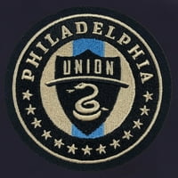 Мъжки JH Design Navy Philadelphia Union найлоново яке с пълна джеблария