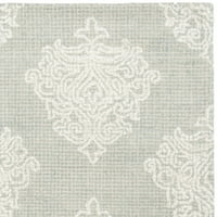 Резюме Madisyn Geometric Wool Area Rug, Aqua Ivory, 5 '8'