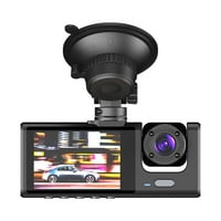 Anself 1080p DVR Dash Front & Inside & Pack Driving Recorder Екран за поддръжка на дазър за нощен цикъл за запис на контур еднократно