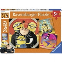 Ravensburger Despisable Me 3-in-Jigsaw Puzzle Multi- Minion Chaos: