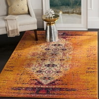 Monaco Elsdon Abstract Area Rug, Orange Multi, 4 '5'7