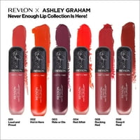 Revlon Ashley Graham никога не е достатъчно колекция от устни Ultra HD Matte Lipcolor - силен и горд