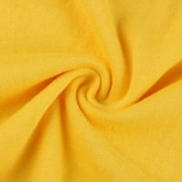 Penkiiy Женски случаен буква за печат пуловер с къс ръкав тениски риза t -ризи за жени пакети xxl жълто в продажба