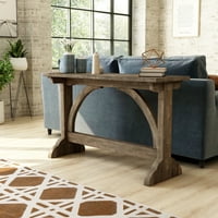 Мебели от Америка Делмин Дърво конзола маса, дъб