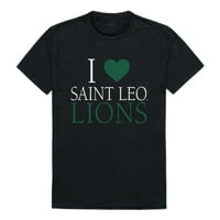 Love Saint Leo University Lions тениска черна голяма