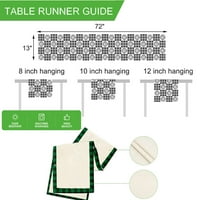 Геометрия Индивидуална кърпа за маса дрехи за сватби Растителна селска маса с дантелени таблици и бегачи за хранене 72x
