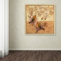 Изобразително изкуство 'две оранжеви Птици' от Рейчъл Пакстън