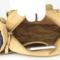 Unise Tactical Baist Bag Военни фани, водоустойчив колан за полезност с държач за бутилка с вода, подходящ за туризъм и алпинизъм