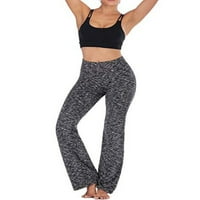 Женски панталони за активно облекло каприс ботуш йога панталони корем за контрол на талията с висока талия фитнес гамаши ежедневни