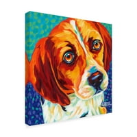 Търговска марка изобразително изкуство 'кучета в цвят втори' платно изкуство от Кароле Виталети